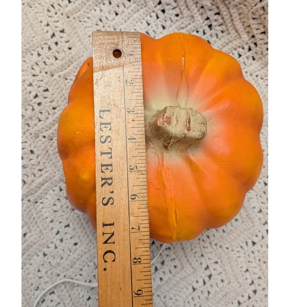 Vintage 1993 Trendmasters Halloween Light Up Foam Pumpkin Jack O Lantern